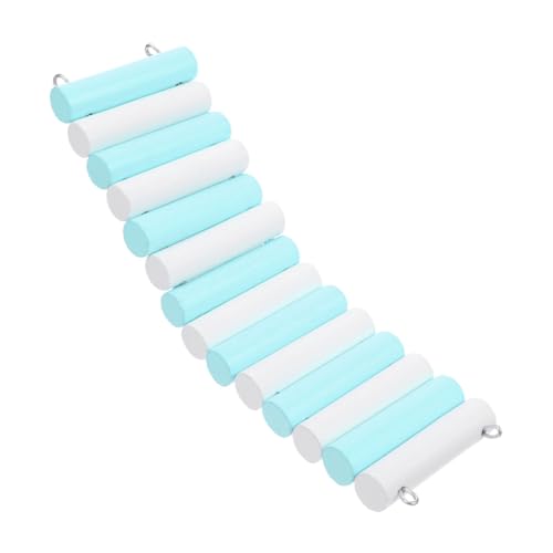 FONDOTIN Mausspielzeug Hamsterbrücke Sprungplattformspielzeug Für Haustiere Hamstertreppe Zubehör Für Mauskäfige Hamster Verstecken Hamster-hängebrücke Hölzern Sky-Blue FONDOTIN Mausspielzeug Hamsterbrücke Sprungplattformspielzeug Für Haustiere Hamstertreppe Zubehör Für Mauskäfige Hamster Verstecken Hamster-hängebrücke Hölzern Sky-Blue von FONDOTIN
