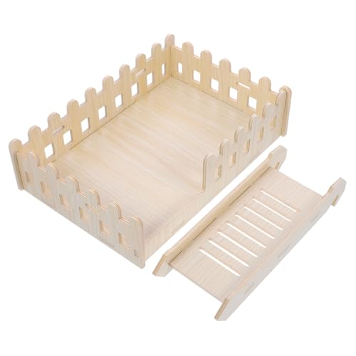 FONDOTIN Liebenswertes Hamster-klettergerüst Aus Holz Plattform Meerschweinchen Käfig-zubehör Haustierspielzeug FONDOTIN Liebenswertes Hamster-klettergerüst Aus Holz Plattform Meerschweinchen Käfig-zubehör Haustierspielzeug von FONDOTIN