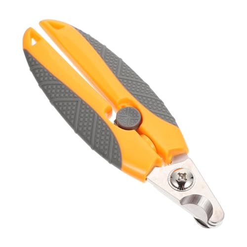 FONDOTIN Nagelschere Für Haustiere Schermaschinen Robuster Nagelknipser Für Haustiere Nagelknipser Für Katzen Krallenschneider Für Haustiere Clipper Nägel Haustierschneider Metall Orange von FONDOTIN