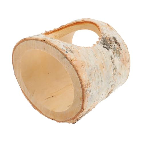 FONDOTIN Natürlicher Birkenholz Hamster Tunnel Versteck mit Klettermöglichkeit Praktisches Kleintierhaus für Zwerghamster und Kleine Haustiere Spielerisches Versteck und Rückzugsort FONDOTIN Natürlicher Birkenholz Hamster Tunnel Versteck mit Klettermöglichkeit Praktisches Kleintierhaus für Zwerghamster und Kleine Haustiere Spielerisches Versteck und Rückzugsort von FONDOTIN