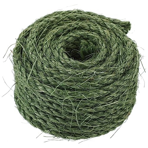 FONDOTIN Naturbelassenes Sisal Katzenkratzseil 6mm x 10m Strapazierfähiges Und Verschleißfestes Kratzseil Für Kratzbäume Und Kratzbrett Ideal Für Die Katzenpflege Und Heimbedarf Grünes FONDOTIN Naturbelassenes Sisal Katzenkratzseil 6mm x 10m Strapazierfähiges Und Verschleißfestes Kratzseil Für Kratzbäume Und Kratzbrett Ideal Für Die Katzenpflege Und Heimbedarf Grünes von FONDOTIN