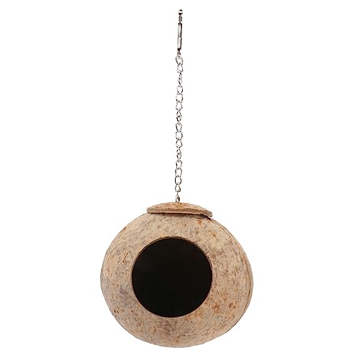 FONDOTIN Nest Für Sittiche Kokosnussschalennest Vogelnest Nest Für Kleine Haustiere Kokosnuss-vogelhaus Bambus FONDOTIN Nest Für Sittiche Kokosnussschalennest Vogelnest Nest Für Kleine Haustiere Kokosnuss-vogelhaus Bambus von FONDOTIN