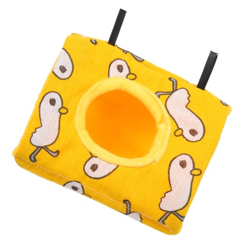 FONDOTIN Nesthaussittiche dreieckige Hängematte wasserdichtes Zelt hängendes Baumzelt dinkelflocken Cloud Stinger vogelhaus atmungsaktive Vogelhängematte Papageienzubehör Baumwolle Yellow FONDOTIN Nesthaussittiche dreieckige Hängematte wasserdichtes Zelt hängendes Baumzelt dinkelflocken Cloud Stinger vogelhaus atmungsaktive Vogelhängematte Papageienzubehör Baumwolle Yellow von FONDOTIN