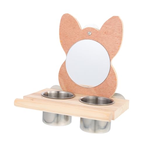 FONDOTIN Papagei Futterspender Mit Holzständer Multifunktionaler Vogelstand Für Haustiere Langlebig Für Futter Und Fördert Bewegung Und Koordination FONDOTIN Papagei Futterspender Mit Holzständer Multifunktionaler Vogelstand Für Haustiere Langlebig Für Futter Und Fördert Bewegung Und Koordination von FONDOTIN