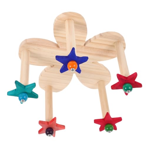 FONDOTIN Vogelsitzstangen Ständer Dusche Vogelspielzeug Papagei Sitzstange Rad Spielzeug Holz Kletterspielzeug für Vögel Sicherer Spaß FONDOTIN Vogelsitzstangen Ständer Dusche Vogelspielzeug Papagei Sitzstange Rad Spielzeug Holz Kletterspielzeug für Vögel Sicherer Spaß von FONDOTIN