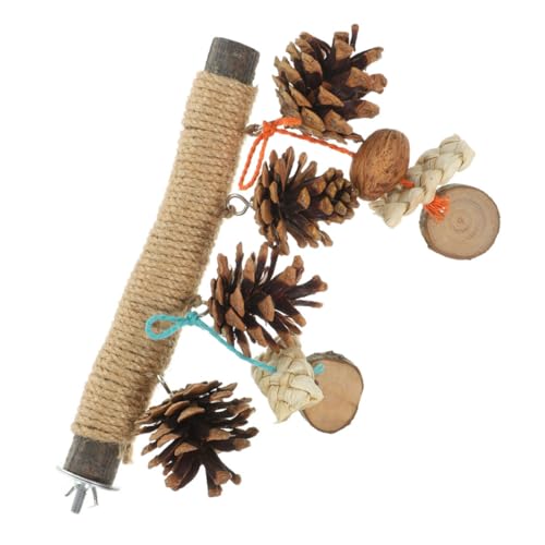 FONDOTIN Aus Seil gewebte Vogelkäfig-Sitzstangen für Papageien Vogel-Trainingsständer Kratzstab 20 cm lang Papageien-Sitzstangenständer Vogelkäfig-Zubehör FONDOTIN Aus Seil gewebte Vogelkäfig-Sitzstangen für Papageien Vogel-Trainingsständer Kratzstab 20 cm lang Papageien-Sitzstangenständer Vogelkäfig-Zubehör von FONDOTIN