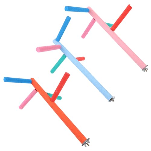 FONDOTIN Papageienleiter-schaukel 4-stufiges Leiterspielzeug Aus Holz Von Bird Perch Stand Für Vögel Kanarienvögel Papageien Zufällige Farbe FONDOTIN Papageienleiter-schaukel 4-stufiges Leiterspielzeug Aus Holz Von Bird Perch Stand Für Vögel Kanarienvögel Papageien Zufällige Farbe von FONDOTIN