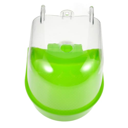 FONDOTIN Papageienbadebox Aus Kunststoff Kompakte Vogelbadewanne Für Käfig Sittichbad Mit Hängefunktion Geeignet Für Wellensittiche Und Andere Kleine Vögel von FONDOTIN