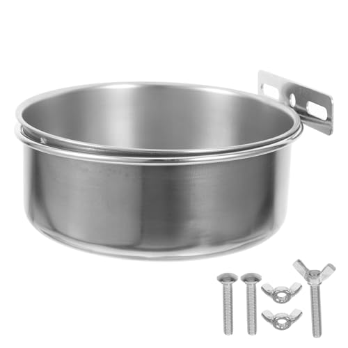 FONDOTIN Vogelnapf Mit Halterung Für Papageien Wellensittiche Und Andere Vögel Langlebige Futter Und Wasserschale Rostfrei Multifunktional FONDOTIN Vogelnapf Mit Halterung Für Papageien Wellensittiche Und Andere Vögel Langlebige Futter Und Wasserschale Rostfrei Multifunktional von FONDOTIN