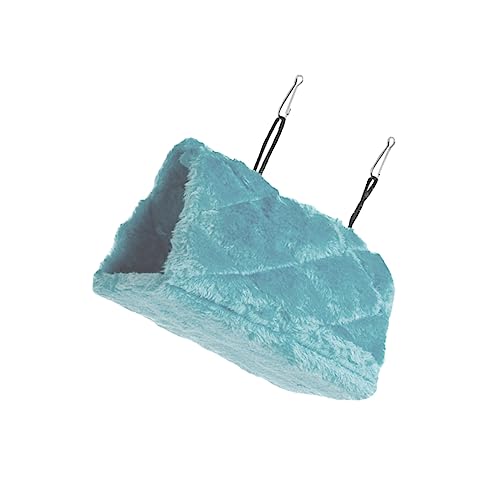 FONDOTIN Kuschelhängematte Für Vögel Warmes Schlafbett Für Papageien Nest Aus Weichem Plüsch Für Käfige Fördert Balance Und Koordination Leuchtendes Design Blau FONDOTIN Kuschelhängematte Für Vögel Warmes Schlafbett Für Papageien Nest Aus Weichem Plüsch Für Käfige Fördert Balance Und Koordination Leuchtendes Design Blau von FONDOTIN