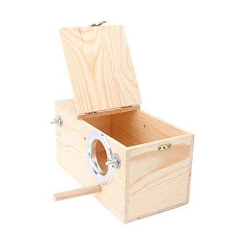 FONDOTIN Papageien-zuchtkasten Outdoor-massivholz-sittichnest für Vögel Dekoratives Vogelhaus Größe L FONDOTIN Papageien-zuchtkasten Outdoor-massivholz-sittichnest für Vögel Dekoratives Vogelhaus Größe L von FONDOTIN