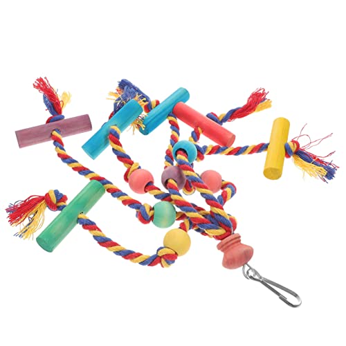 FONDOTIN Papageienkäfigspielzeug Papageienspielzeug Kauspielzeug für Vögel Vogel Papagei Spitze Kauen hängend Safe Toy holzspielzeug Beißspielzeug für Papageien Beißspielzeug aus Holz Seil FONDOTIN Papageienkäfigspielzeug Papageienspielzeug Kauspielzeug für Vögel Vogel Papagei Spitze Kauen hängend Safe Toy holzspielzeug Beißspielzeug für Papageien Beißspielzeug aus Holz Seil von FONDOTIN