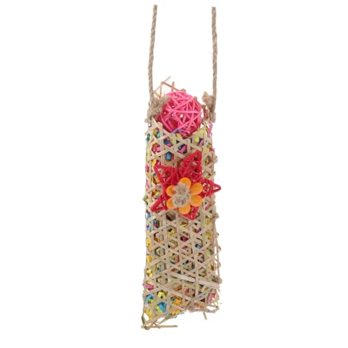 FONDOTIN Vogelspielzeug Papagei-kaustrang Holzspielzeug Rattan Zum Aufhängen Papagei-Spielzeug Vogel-backenzahn-Spielzeug für Nymphensittiche Sittiche Vogel-kauwerkzeug FONDOTIN Vogelspielzeug Papagei-kaustrang Holzspielzeug Rattan Zum Aufhängen Papagei-Spielzeug Vogel-backenzahn-Spielzeug für Nymphensittiche Sittiche Vogel-kauwerkzeug von FONDOTIN