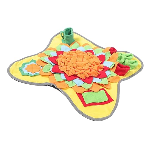 FONDOTIN Pet Sniffing Pad Dog Toy hundespielzeuge Dog Training Pads hundspielzeug Dogs Toys Haustier Hundenapf Welpe Schnüffelmatte für den Haushalt entzückende Futtermatte Flanell Yellow FONDOTIN Pet Sniffing Pad Dog Toy hundespielzeuge Dog Training Pads hundspielzeug Dogs Toys Haustier Hundenapf Welpe Schnüffelmatte für den Haushalt entzückende Futtermatte Flanell Yellow von FONDOTIN