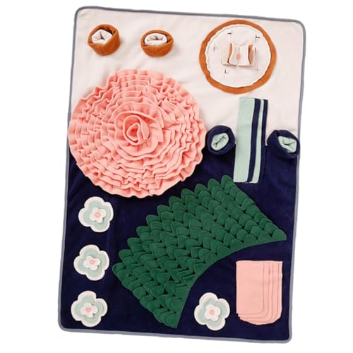 FONDOTIN Pet Sniffing Pad Schnüffelmatte für Welpen Schnüffelmatte für Hunde Interactive Dog Toys Dog chew Toy Futtermatte für Hunde Versteckmatte für Lebensmittel Polarfleece FONDOTIN Pet Sniffing Pad Schnüffelmatte für Welpen Schnüffelmatte für Hunde Interactive Dog Toys Dog chew Toy Futtermatte für Hunde Versteckmatte für Lebensmittel Polarfleece von FONDOTIN