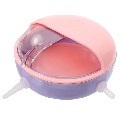 FONDOTIN Pflegegerät für Haustiere Haustier-Milchschale Haustier-Babyflasche Welpenflasche Kätzchenflasche Welpenfutterspender für Welpen Multi-Schnuller-Futterspender Katzenfutter Abs Rosa von FONDOTIN