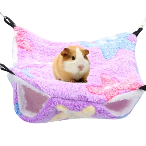 FONDOTIN Plüschbett für Haustiere Käfigzubehör für Meerschweinchen Welpe Haustierkühlung Hund Katzenbetten Zwinger Transportbox für Haustiere Etagenbett für Haustiere Schlafsack Violett FONDOTIN Plüschbett für Haustiere Käfigzubehör für Meerschweinchen Welpe Haustierkühlung Hund Katzenbetten Zwinger Transportbox für Haustiere Etagenbett für Haustiere Schlafsack Violett von FONDOTIN