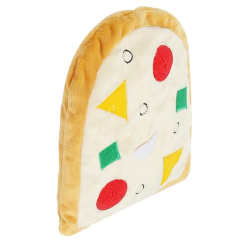 FONDOTIN Quietschendes Hundeplüschspielzeug Pizzaförmiges Kauspielzeug für Zahnreinigung Interaktives Beschäftigungszubehör für Kleine und Mittelgroße und Katzen FONDOTIN Quietschendes Hundeplüschspielzeug Pizzaförmiges Kauspielzeug für Zahnreinigung Interaktives Beschäftigungszubehör für Kleine und Mittelgroße und Katzen von FONDOTIN