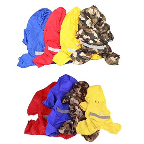 FONDOTIN Mantel Regenmantel Schneeanzug schneefester Regenmantel m Hunderegenmantel Kleidung Regenjacke wimperntusche Regenmantel für Haustiere Hunde-Regen-Hoodie Schneeschutz Kleiner Hund von FONDOTIN