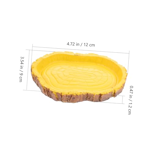 FONDOTIN Reptilien Futter Wasserschale aus Resin Multifunktionaler Futternapf für Eidechsen Schildkröten Schlangen Robustes Terrarienzubehör Geeignet für Kleine Reptilien Zufällige Farbe FONDOTIN Reptilien Futter Wasserschale aus Resin Multifunktionaler Futternapf für Eidechsen Schildkröten Schlangen Robustes Terrarienzubehör Geeignet für Kleine Reptilien Zufällige Farbe von FONDOTIN