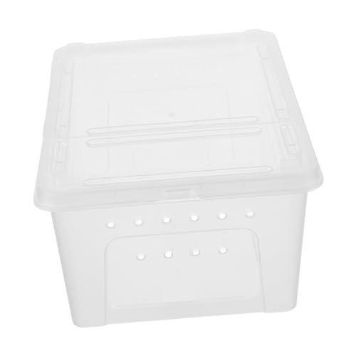 FONDOTIN Reptilien Fütterungsbox Transparente Kunststoff Zucht Und Habitat-Box Für Spinnen Geckos Und Skorpione Sicheres Design Für Jungtiere Mit Einfachem Zugang Und von FONDOTIN