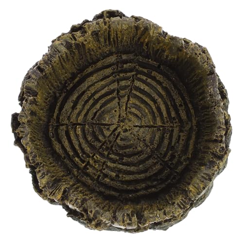 FONDOTIN Reptilienfutterschale mit Holzmaserung Wasserschale für Reptilien für Bartagamen und Geckos Rutschfester zu Reinigen Tierfreundliches Design FONDOTIN Reptilienfutterschale mit Holzmaserung Wasserschale für Reptilien für Bartagamen und Geckos Rutschfester zu Reinigen Tierfreundliches Design von FONDOTIN