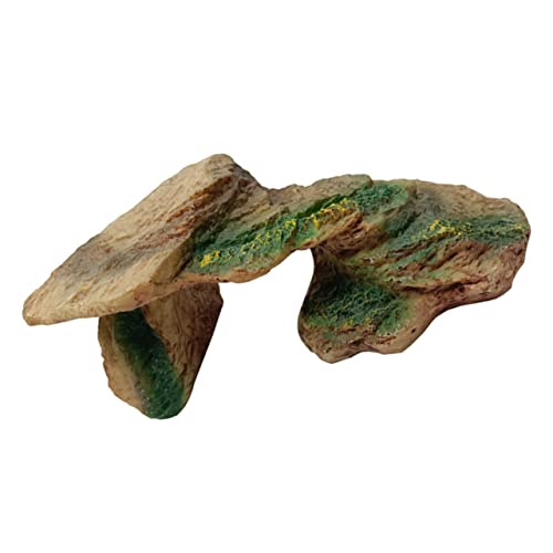 FONDOTIN Resin Schildkröten Basking Plattform Reptilien Felsen Versteck mit Realistischer Höhle für Wasserschildkröten und Echsen Terrarium Dekoration Langlebig und Stressmindernd FONDOTIN Resin Schildkröten Basking Plattform Reptilien Felsen Versteck mit Realistischer Höhle für Wasserschildkröten und Echsen Terrarium Dekoration Langlebig und Stressmindernd von FONDOTIN