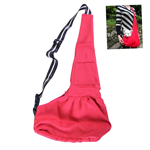 FONDOTIN Rote Oxford Stoff Tragetasche Für Hunde Und Katzen Einzel Schulter Schultertasche Haustiertasche Haustier Tragetasche FONDOTIN Rote Oxford Stoff Tragetasche Für Hunde Und Katzen Einzel Schulter Schultertasche Haustiertasche Haustier Tragetasche von FONDOTIN