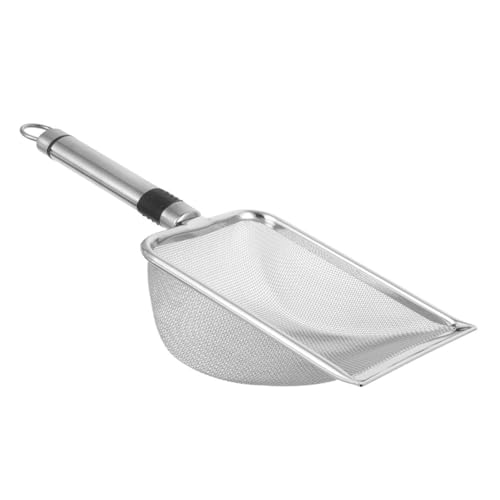 FONDOTIN Schaufel Für Katzenstreu Bußgeld Sichter Sieben Sichtung Schwer Schaufeln Wurf Mesh-streuschaufel Scoop Katzenstreu Mit Metallschaufel Katzenschaufel Rostfreier Stahl Silver FONDOTIN Schaufel Für Katzenstreu Bußgeld Sichter Sieben Sichtung Schwer Schaufeln Wurf Mesh-streuschaufel Scoop Katzenstreu Mit Metallschaufel Katzenschaufel Rostfreier Stahl Silver von FONDOTIN