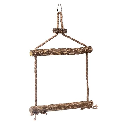 FONDOTIN Vogelspielzeug Für Vögel Papagei Barsch Schaukel Holz Hängespielzeug Kaustab Vogelkäfig Zubehör FONDOTIN Vogelspielzeug Für Vögel Papagei Barsch Schaukel Holz Hängespielzeug Kaustab Vogelkäfig Zubehör von FONDOTIN
