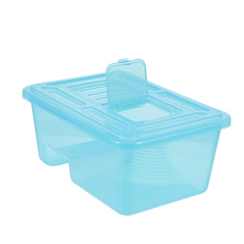 FONDOTIN Schildkröten Fütterungsbox Mit Rampe Terrarium Zubehör Für Schildkröten Und Reptilien Praktischer Futter Und Wassernapf Transparentes Design Für Optimale Sicht Und Einfache FONDOTIN Schildkröten Fütterungsbox Mit Rampe Terrarium Zubehör Für Schildkröten Und Reptilien Praktischer Futter Und Wassernapf Transparentes Design Für Optimale Sicht Und Einfache von FONDOTIN