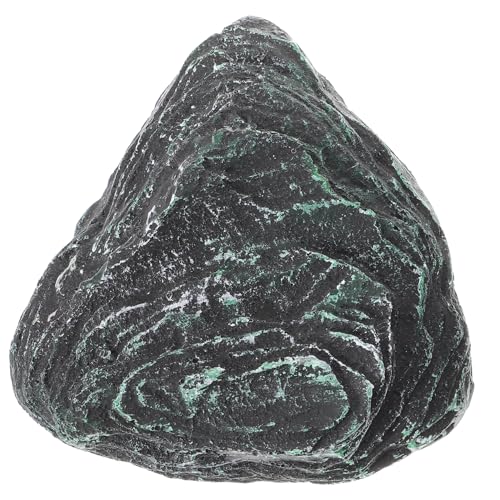FONDOTIN Schildkröten Schwimmterrasse Aquariumständer Moosstein Ornament Futterspender Fischnetz Schwimmende Steinornamente Aquarium Steinornament Aquarium Pflanzenhalter von FONDOTIN