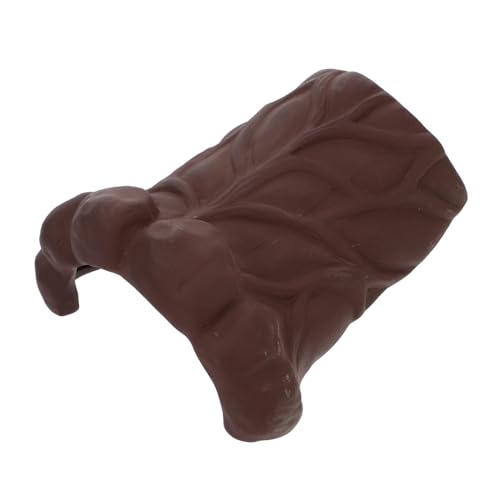 FONDOTIN Schildkröten-Sonnenplattform aus Keramik schildkröte badewanne Schildkrötenbadewanne Versteck für Schildkröten Schneckenversteckhöhle Aquarium Versteckhöhle Fischtankschutz Coffee von FONDOTIN