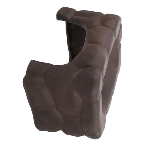 FONDOTIN Schildkröten-sonnenplattform Aus Keramik Rampe Zum Sonnenbaden Für Schildkröten Ruheplattform Für Reptilien Reptilienbecken-dekorplattform Reptilienschale Schildkrötenbecken Coffee von FONDOTIN