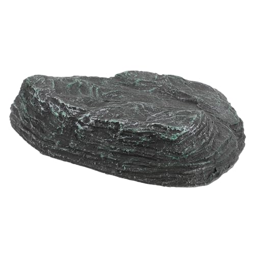 FONDOTIN Schwimmende Schildkröten-terrasse Felsen Tank Fisch Aquarium Bausatz Reptil Unterlage Plattform Höhle Steinhandwerk Gefälschter Moosstein Aquarienverzierung Harz von FONDOTIN