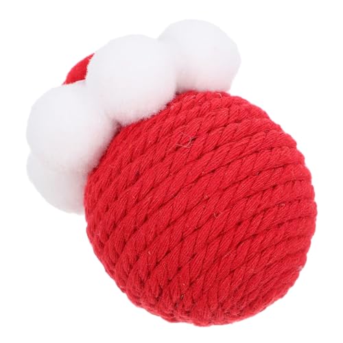 FONDOTIN Sisal Ball Katzen Übung Für Sensorisch Drinnen Kratzen Neckisch Interaktives Katzenspielzeug Kratzer Haustier Katzenbälle Neckender Katzenball Rot Baumwollseil FONDOTIN Sisal Ball Katzen Übung Für Sensorisch Drinnen Kratzen Neckisch Interaktives Katzenspielzeug Kratzer Haustier Katzenbälle Neckender Katzenball Rot Baumwollseil von FONDOTIN