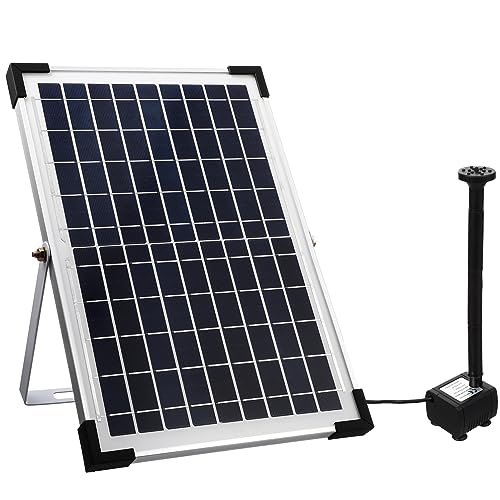 FONDOTIN Solar-sprinklerpumpe 10 W Für Außenwasserbrunnen Gartenlandschaft von FONDOTIN