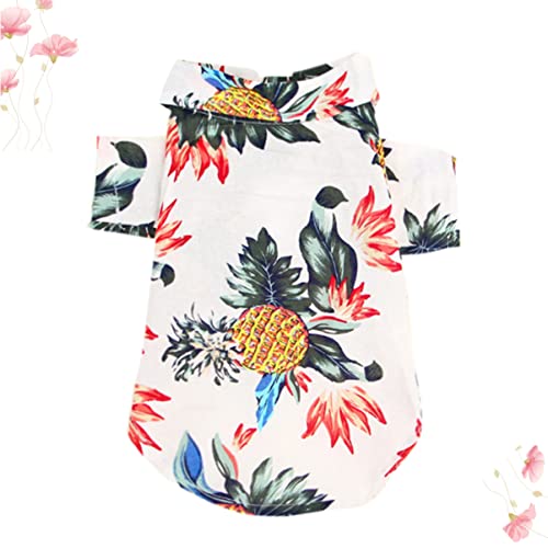 FONDOTIN Sommershirt Für Haustiere Bluse Aus Langlebigem Material Kreatives Hundekostüm Modische Welpenkleidung Atmungsaktive Haustierkleidung Leicht Anzuziehen Für Alltag Und Anlässe Weiß FONDOTIN Sommershirt Für Haustiere Bluse Aus Langlebigem Material Kreatives Hundekostüm Modische Welpenkleidung Atmungsaktive Haustierkleidung Leicht Anzuziehen Für Alltag Und Anlässe Weiß von FONDOTIN