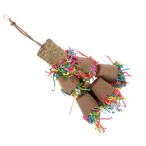 FONDOTIN Papagei Schaukel Spielzeug Vogel Kauen Spielzeug Sicher Papier Material Hängen Vogel Spielzeug für Papageien FONDOTIN Papagei Schaukel Spielzeug Vogel Kauen Spielzeug Sicher Papier Material Hängen Vogel Spielzeug für Papageien von FONDOTIN