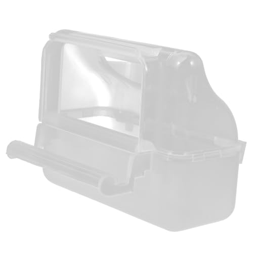 FONDOTIN Vogelfutterspender Aus Kunststoff Spritzwassergeschützt Futter Wasserspender Für Vogelkäfige Mit Einstellbarem Halter Für Sittiche Und Papageien von FONDOTIN