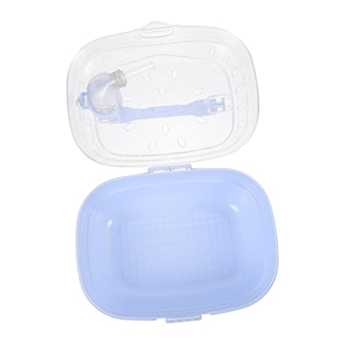 FONDOTIN Tragbare Hamster Transportbox aus Kunststoff mit Atmungsaktivem Design Leichte Kleintier Transportbox für Hamster und Kleine Haustiere für Reisen und Outdoor Einsätze von FONDOTIN