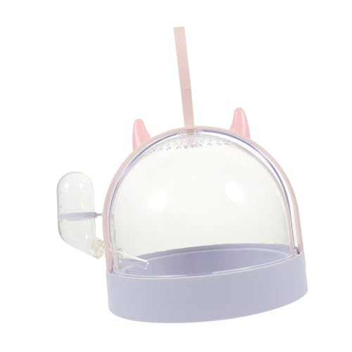FONDOTIN Tragbarer Hamster Reisekäfig mit Transparentem Design Atmungsaktivem Kleinen Haustier Tragekäfig für Hamster Igel Kaninchen und Meerschweinchen für Outdoor Wandern Fahrrad und von FONDOTIN