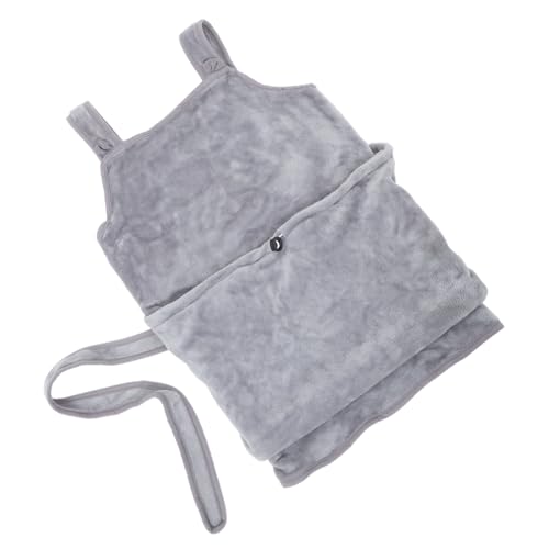 FONDOTIN Tragetasche Für Katzenschürze Körperpflege Träger Schlafschürze Für Haustiere Katzenhaustierhalteschürze Katzenschürzen Taschen Für Haustiere Hund Hält Schürze Flanell Grey von FONDOTIN