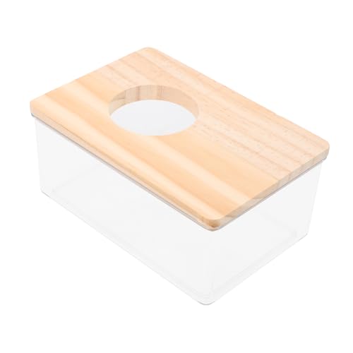 FONDOTIN Transparente Hamster Badewanne Sandbad Box für Kleine Nager Sandbad und Toilette Pflegeleichtes Duschbecken für Hamster und Andere Kleintiere FONDOTIN Transparente Hamster Badewanne Sandbad Box für Kleine Nager Sandbad und Toilette Pflegeleichtes Duschbecken für Hamster und Andere Kleintiere von FONDOTIN