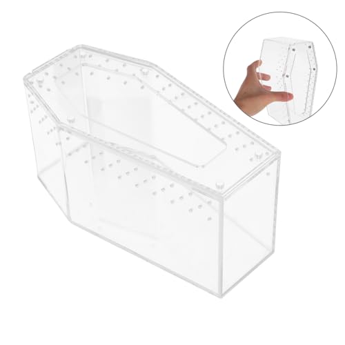 FONDOTIN Transparente Reptilienbox Stabiles Terrarium für Spinnen Schlangen und Echsen Sicheres Kleintiergehäuse mit Luftdichtem Verschluss Kompakt und Pflegeleicht für Terrarienhaltung FONDOTIN Transparente Reptilienbox Stabiles Terrarium für Spinnen Schlangen und Echsen Sicheres Kleintiergehäuse mit Luftdichtem Verschluss Kompakt und Pflegeleicht für Terrarienhaltung von FONDOTIN