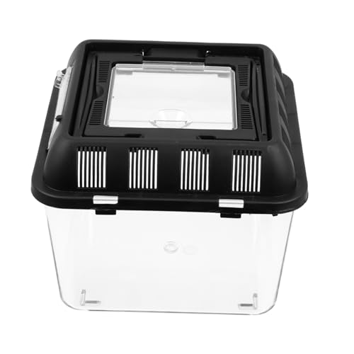 FONDOTIN Transparente Reptilzuchtbox für Spinnen Tragbar Belüftet Robust für Reptilienfütterung Haustier FONDOTIN Transparente Reptilzuchtbox für Spinnen Tragbar Belüftet Robust für Reptilienfütterung Haustier von FONDOTIN
