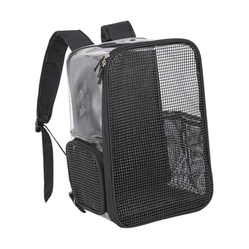 FONDOTIN Transparenter Atmungsaktiver Katzenrucksack mit Großem Fassungsvermögen Praktischer und Bequemer Haustier Tragetasche für Kleine Tiere für Reisen und Outdoor ausflüge von FONDOTIN