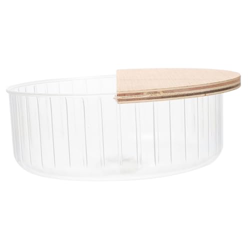 FONDOTIN Transparenter Hamster Sandbadbehälter aus Hochwertigem Acryl Stabiles Leicht zu Reinigendes Badezimmer für Kleine Tiere als Sandbox und Toilette für Meerschweinchen und Rennmäuse von FONDOTIN