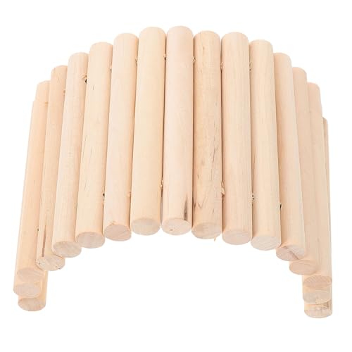 FONDOTIN Holzleiter Spielzeug Für Hamster Kleintiere Kletterleiter Für Kleine Haustiere Trainingshilfe Zur Körperlichen Aktivität von FONDOTIN