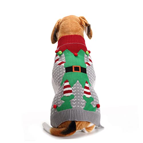 FONDOTIN Welpenkleidung Junge Hundekleidung Hundepullover Hundeclown-Pullover Mäntel Hündchen Mittlerer Hund Katzenpullover von FONDOTIN
